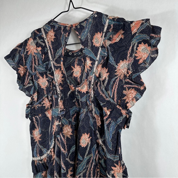 Isabel Marant Floral Ruffle Sleeve Top | Size 38 | US Size 6 - Picture 9 of 12